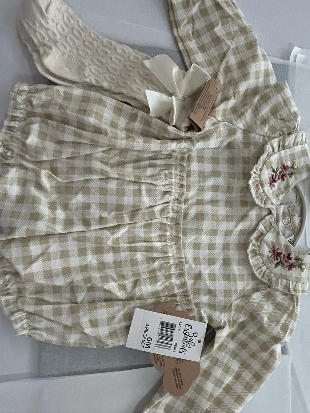 NWT Baby Essentials Girls 20-Piece Lot 6 Mon Dresses Blanket Headbands Outfits
